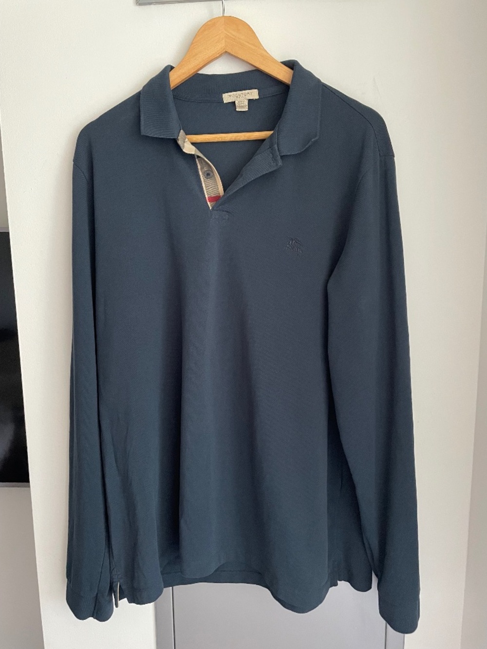Burberry long sleeve men’s Polo Shirt , XXL